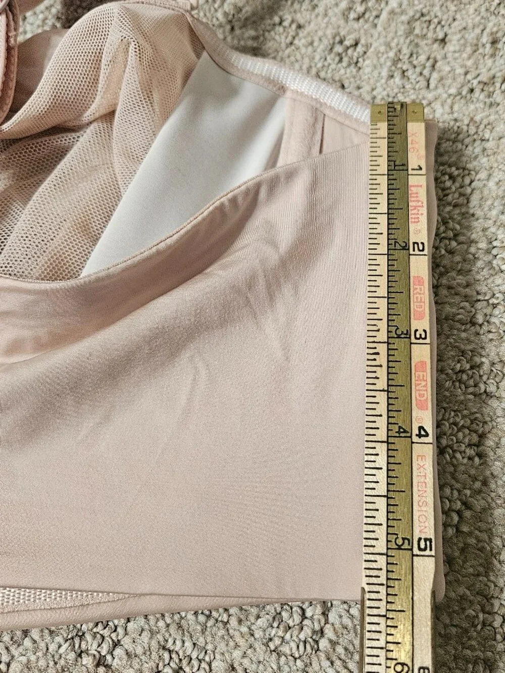 NWT Torrid Strapless UnLined Smooth StraightBack Bra Rose Dust 44DD GRIPPER BAND